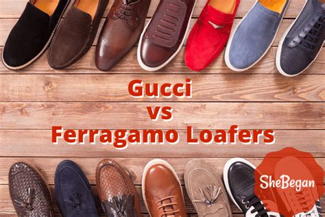 ferragamo loafers vs gucci|gucci vs ferragamo shoes.